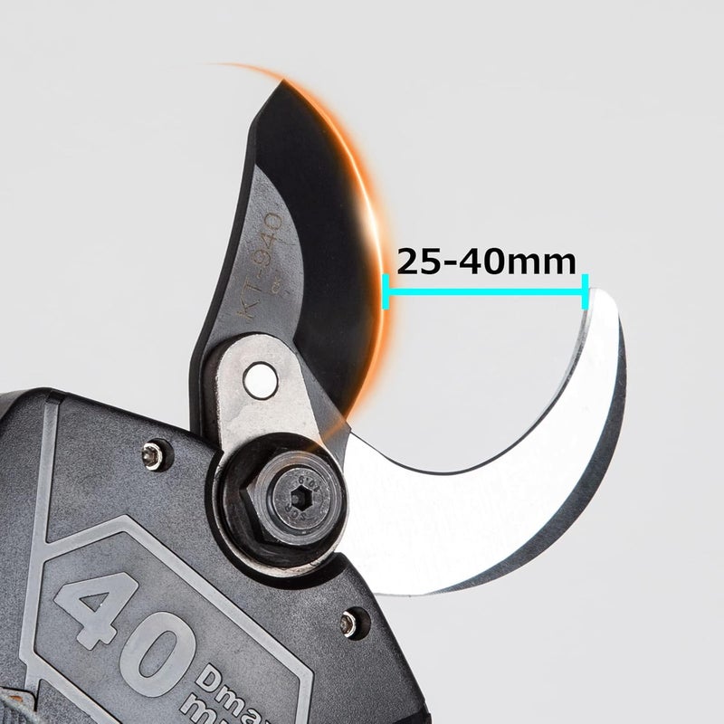 Kebtek Replacement 40MM Blade for KT940 Electric Pruning Shears, SK5 High Carbon Steel Max Cutting Diameter40 mm (KT940-Two Packs Upper Blade) - Image 2